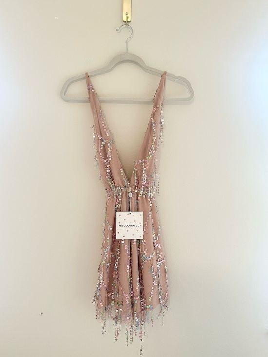 Hello Molly Dresses & Skirts - Hello Molly Pink Sequin Mini Dress NWT Size S